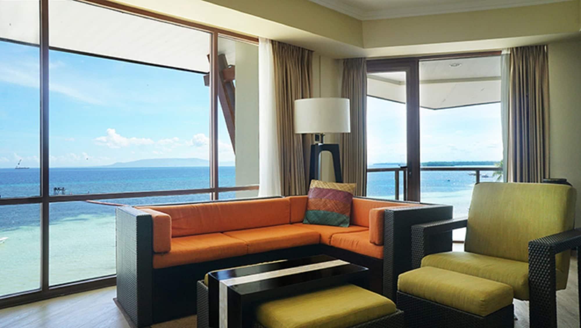 منتجع بيلفيو بنغلاو المظهر الخارجي الصورة A living room at the Shangri-La at the Fort